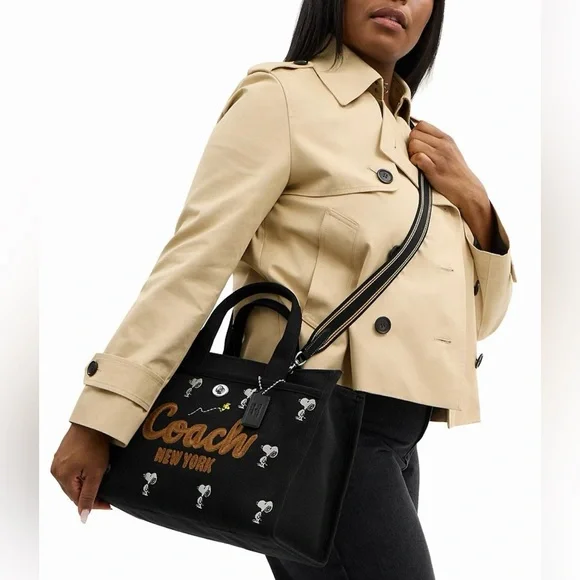 Coach | Bags | Coach X Peanuts Cargo Snoopy Print Tote Bag
